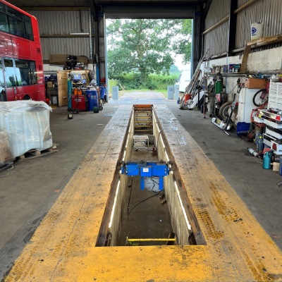 HGV Inspection Pit used for preventative maintenance inspections and HGV repairs